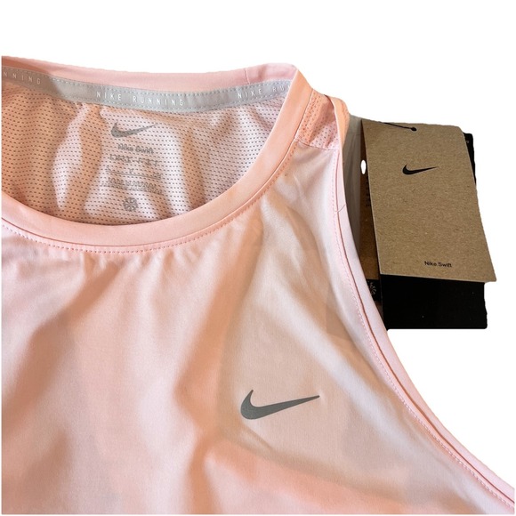 Nike Swift Dri-FIT Running Tank Top HQ0620 Pink Women's Size Small NWT - Picture 3 of 10
